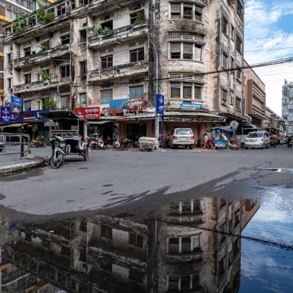 street corner reflecting